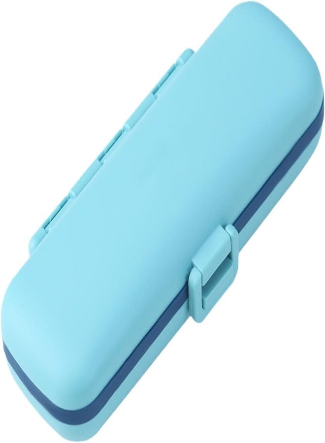 CLICKSWIFT علبة تخزين الأدوية المحمولة Clickswift بـ 7 أقسام، مناسبة للمنزل أو المكتب أو حقيبة الإسعافات الأولية أو علبة حبوب الجيب أو الحقيبة، علبة حبوب للفيتامينات/زيوت السمك/المكملات الغذائية، قطعة واحدة (متعددة الألوان). - Image 5